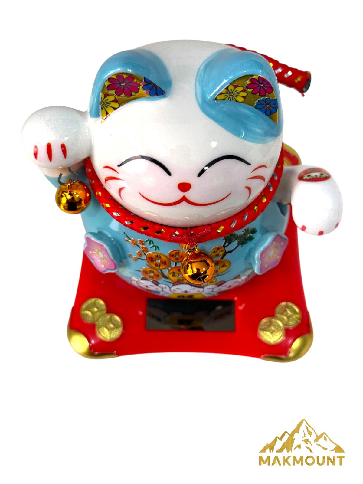 Fortune Lucky Cat, Lucky Gift, Fortune Cat Ceramic Waving Lucky Cat(Batteryless)