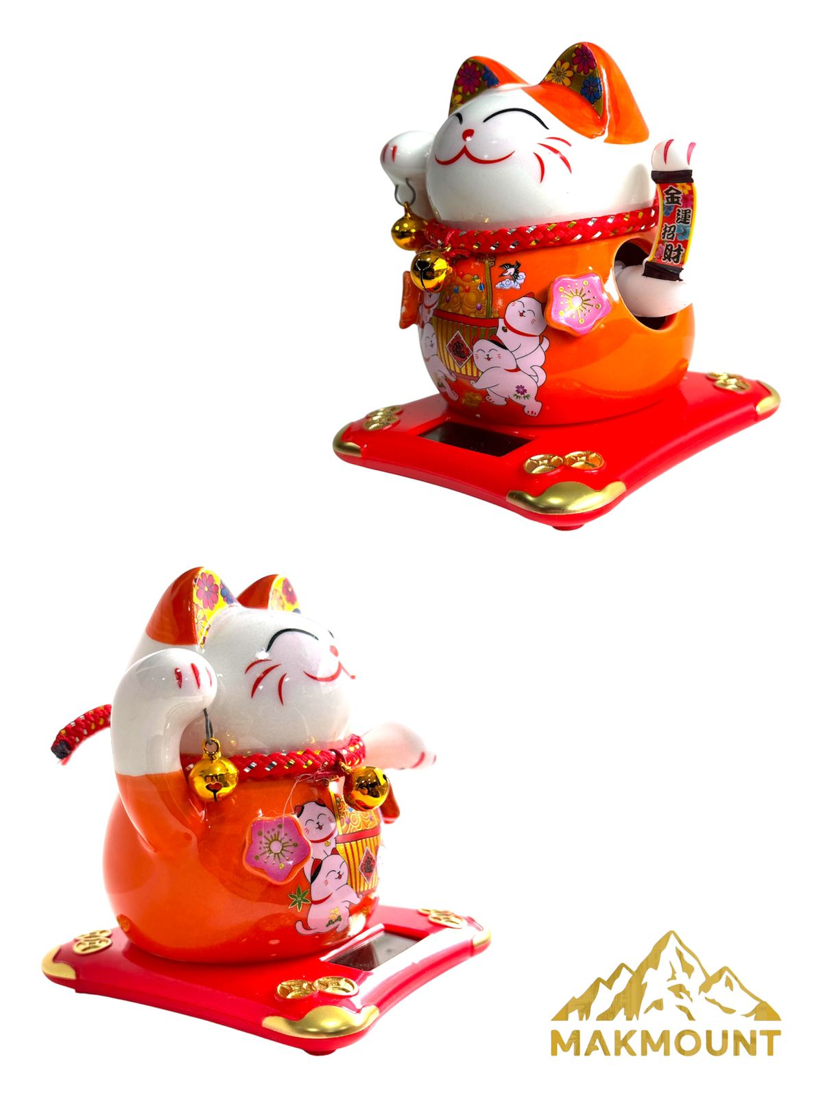 Fortune Lucky Cat, Lucky Gift, Fortune Cat Ceramic Waving Lucky Cat(Batteryless)