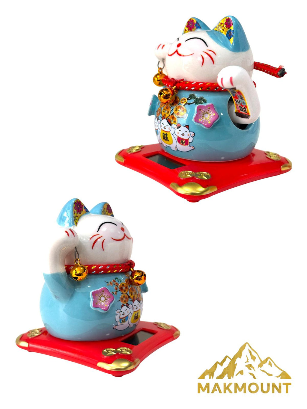Fortune Lucky Cat, Lucky Gift, Fortune Cat Ceramic Waving Lucky Cat(Batteryless)