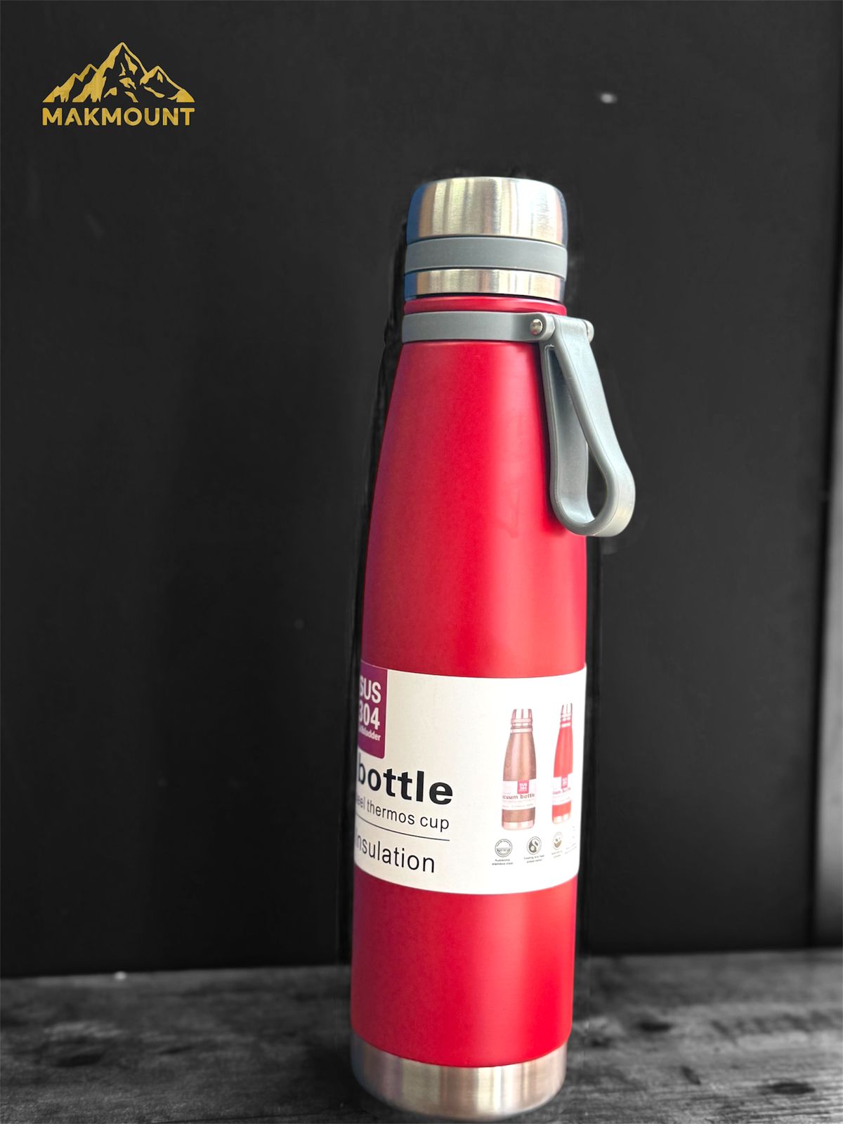 Hot/Cold Water Bottle – Double Wall Stainless Steel Thermal Flask (850ml)