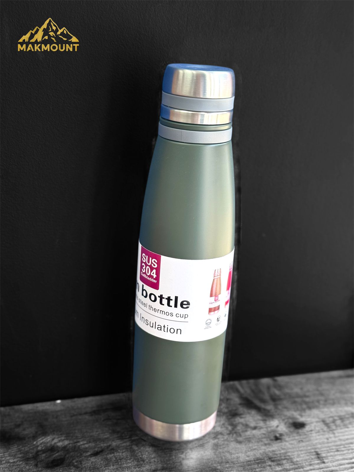 Hot/Cold Water Bottle – Double Wall Stainless Steel Thermal Flask (850ml)
