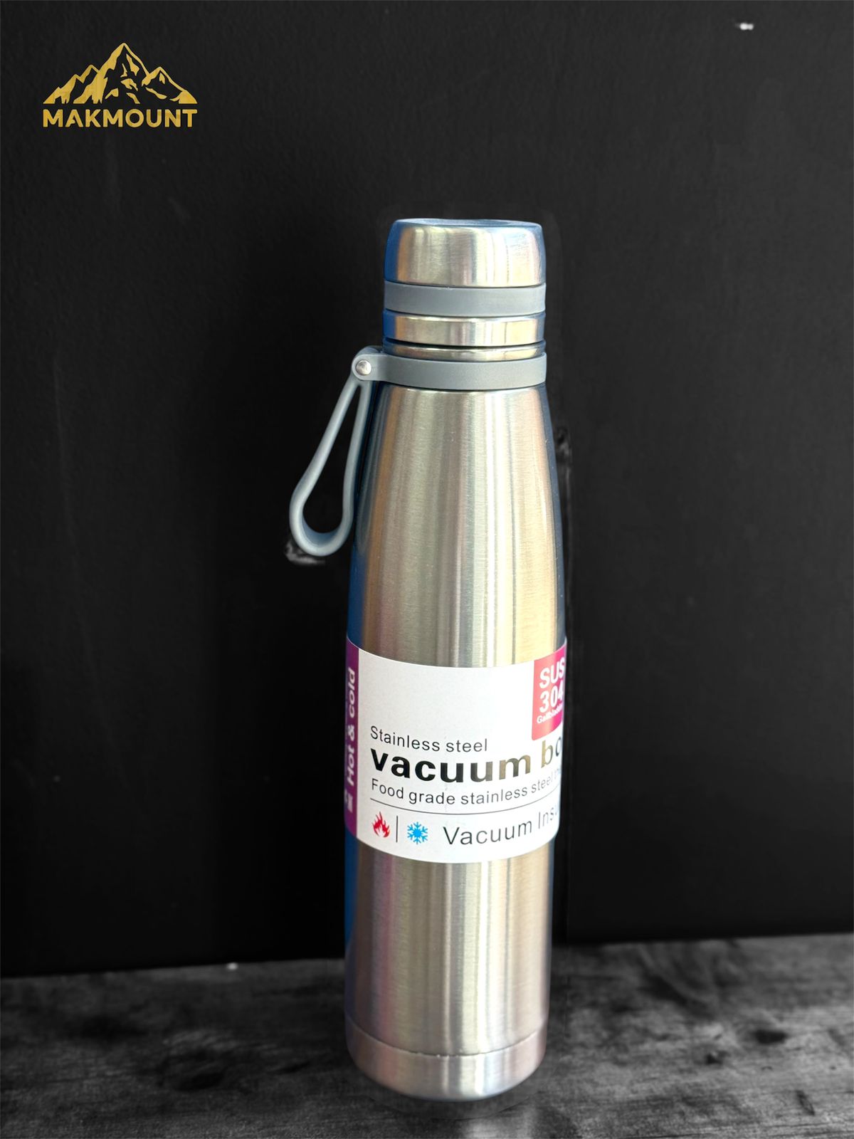 Hot/Cold Water Bottle – Double Wall Stainless Steel Thermal Flask (850ml)