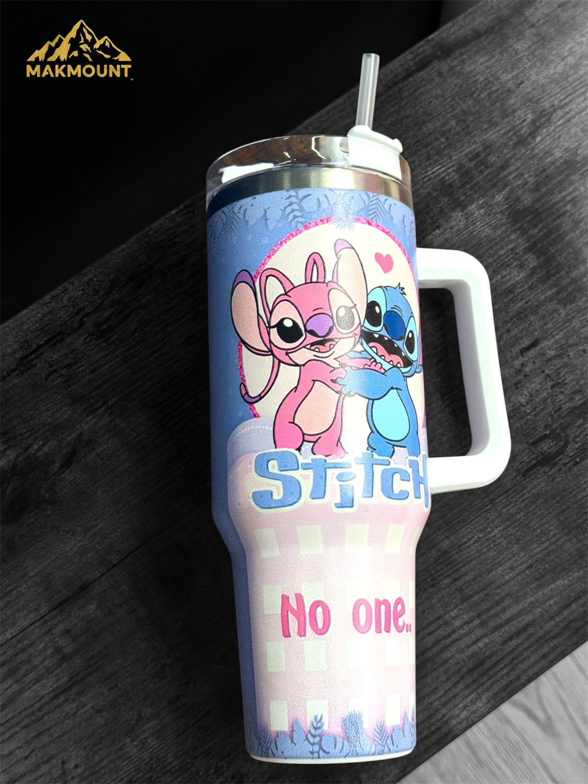 40oz Stainless Steel Tumbler with Handle & Straw – Insulated Travel Mug, Stanley Dupe Quality