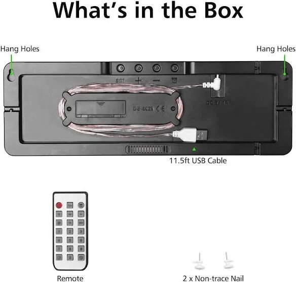 16'' LED Digital Wall Clock – Large Display with Temperature, Date, Day &amp; Alarm + Remote Control