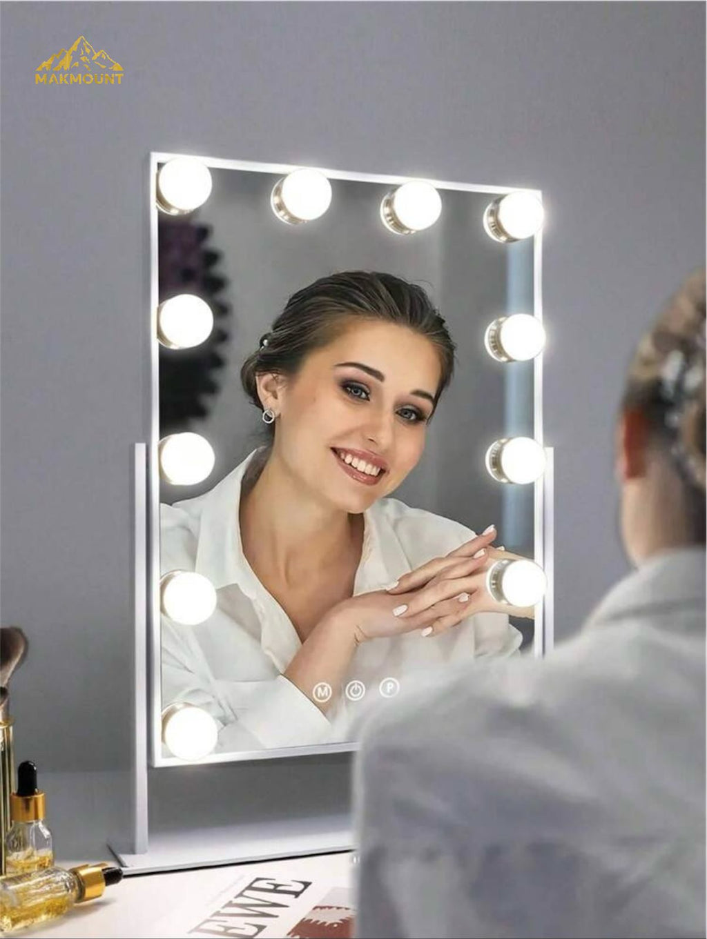 Hollywood Mirror Vanity Makeup Mirror with 12 LED Lights – LED Dressing Table Mirror