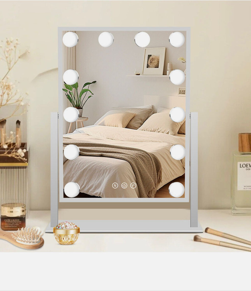 Hollywood Mirror Vanity Makeup Mirror with 12 LED Lights – LED Dressing Table Mirror