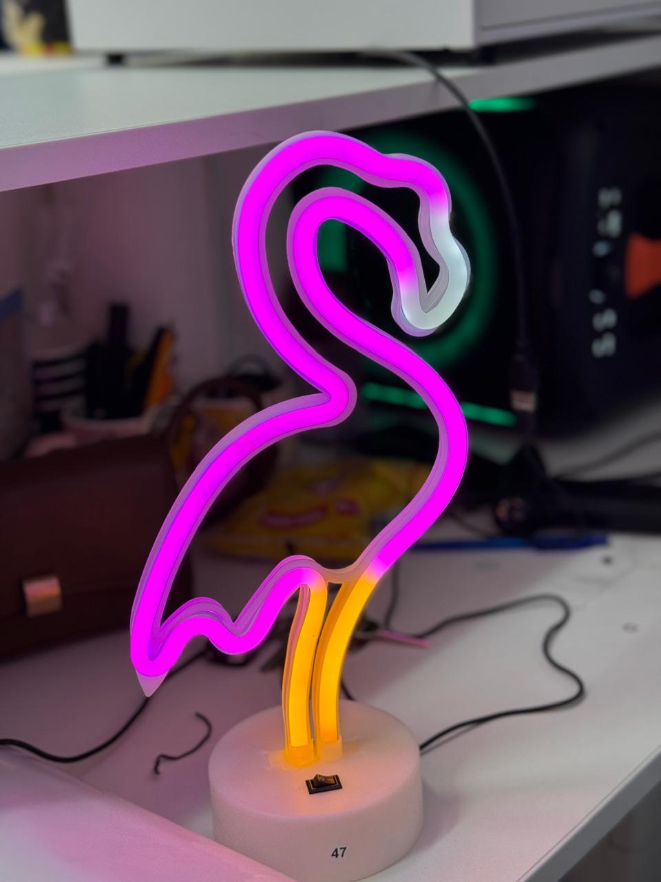 LED Neon Night Light Lamp Bedroom Decoration Home Decor USB Battery Powered