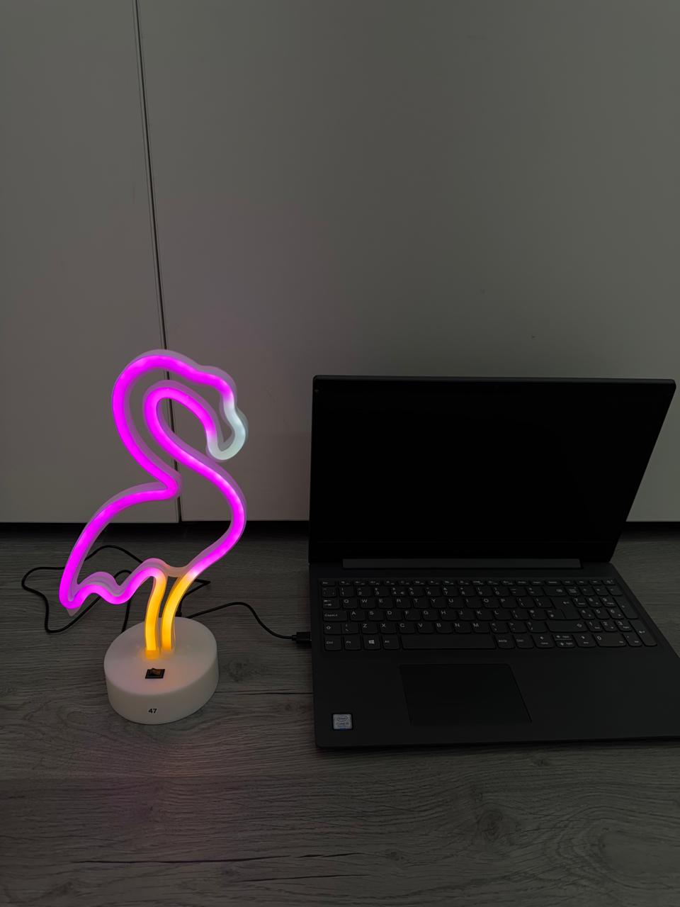 LED Neon Night Light Lamp Bedroom Decoration Home Decor USB Battery Powered