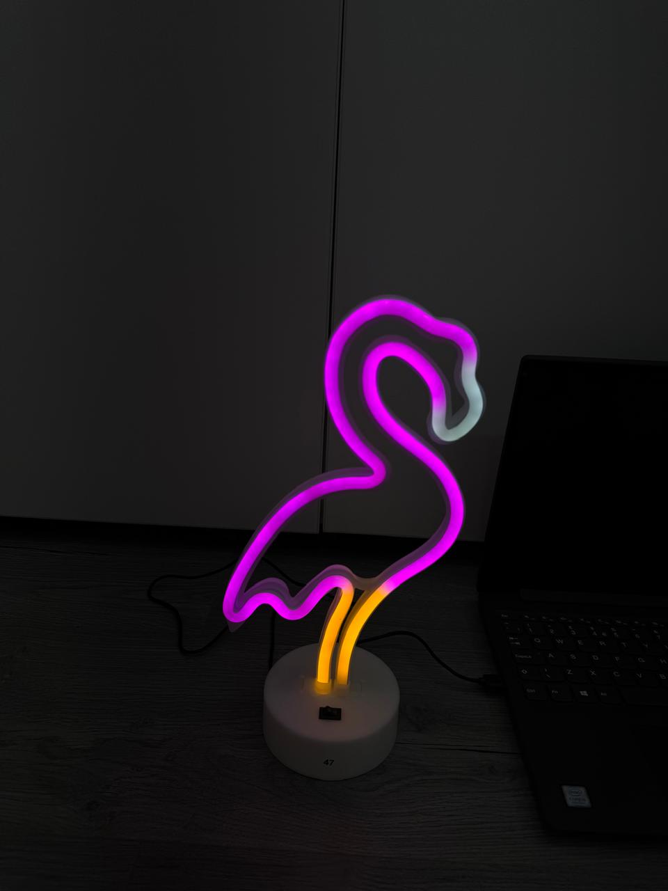 LED Neon Night Light Lamp Bedroom Decoration Home Decor USB Battery Powered