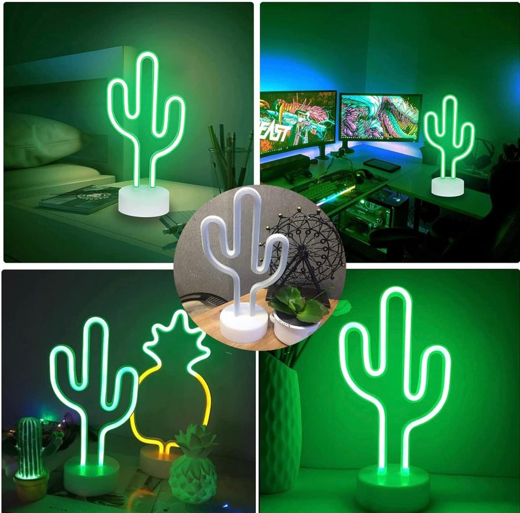 LED Neon Night Light Lamp Bedroom Decoration Home Decor USB Battery Powered