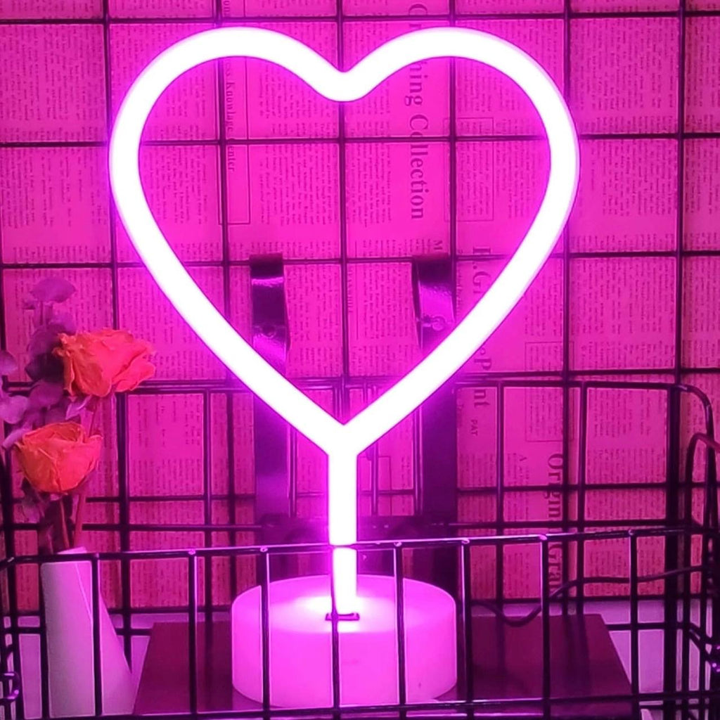 LED Neon Night Light Lamp Bedroom Decoration Home Decor USB Battery Powered