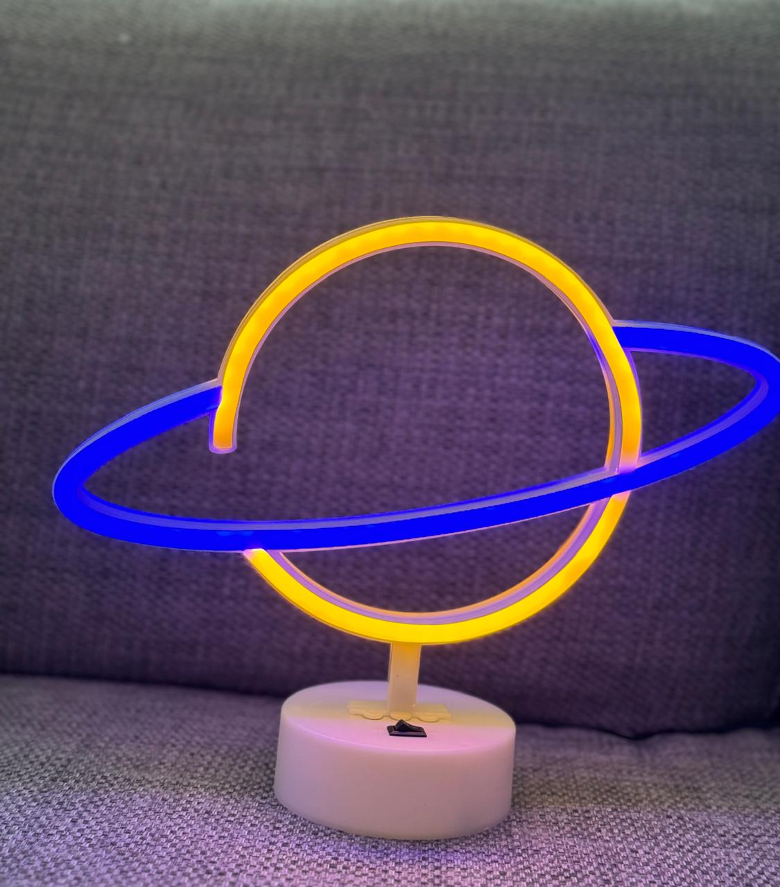 Globe LED Neon Night Light Lamp Bedroom Decoration Home Decor USB Battery Powered