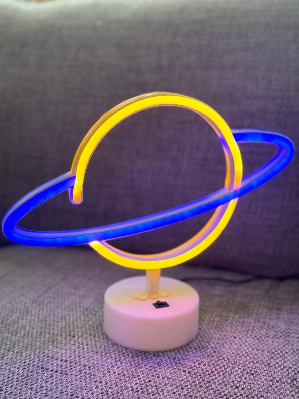 Globe LED Neon Night Light Lamp Bedroom Decoration Home Decor USB Battery Powered