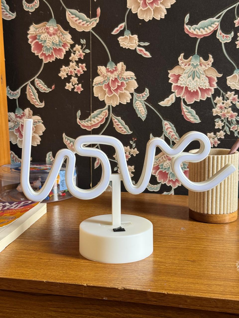 LED Neon Night Light Lamp Bedroom Decoration Home Decor USB Battery Powered