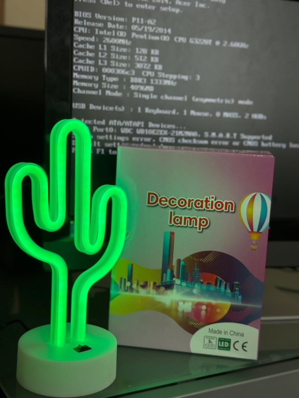 LED Neon Night Light Lamp Bedroom Decoration Home Decor USB Battery Powered