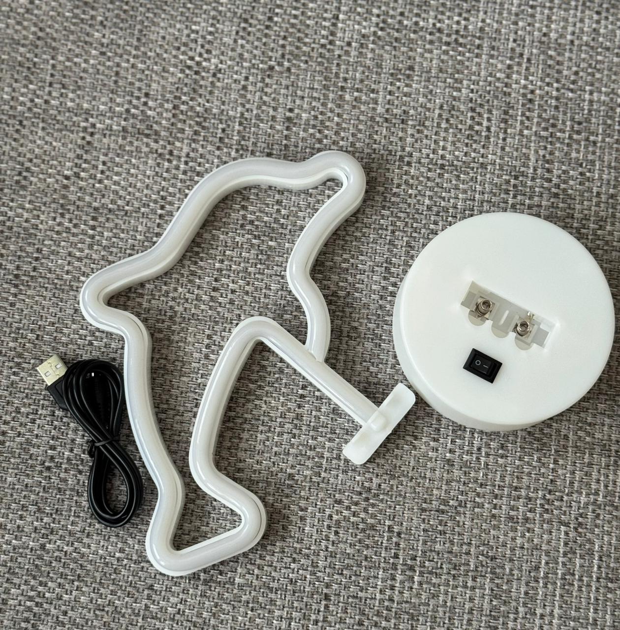 Dolphin LED Neon Night Light Lamp Bedroom Decoration Home Decor USB Battery Powered