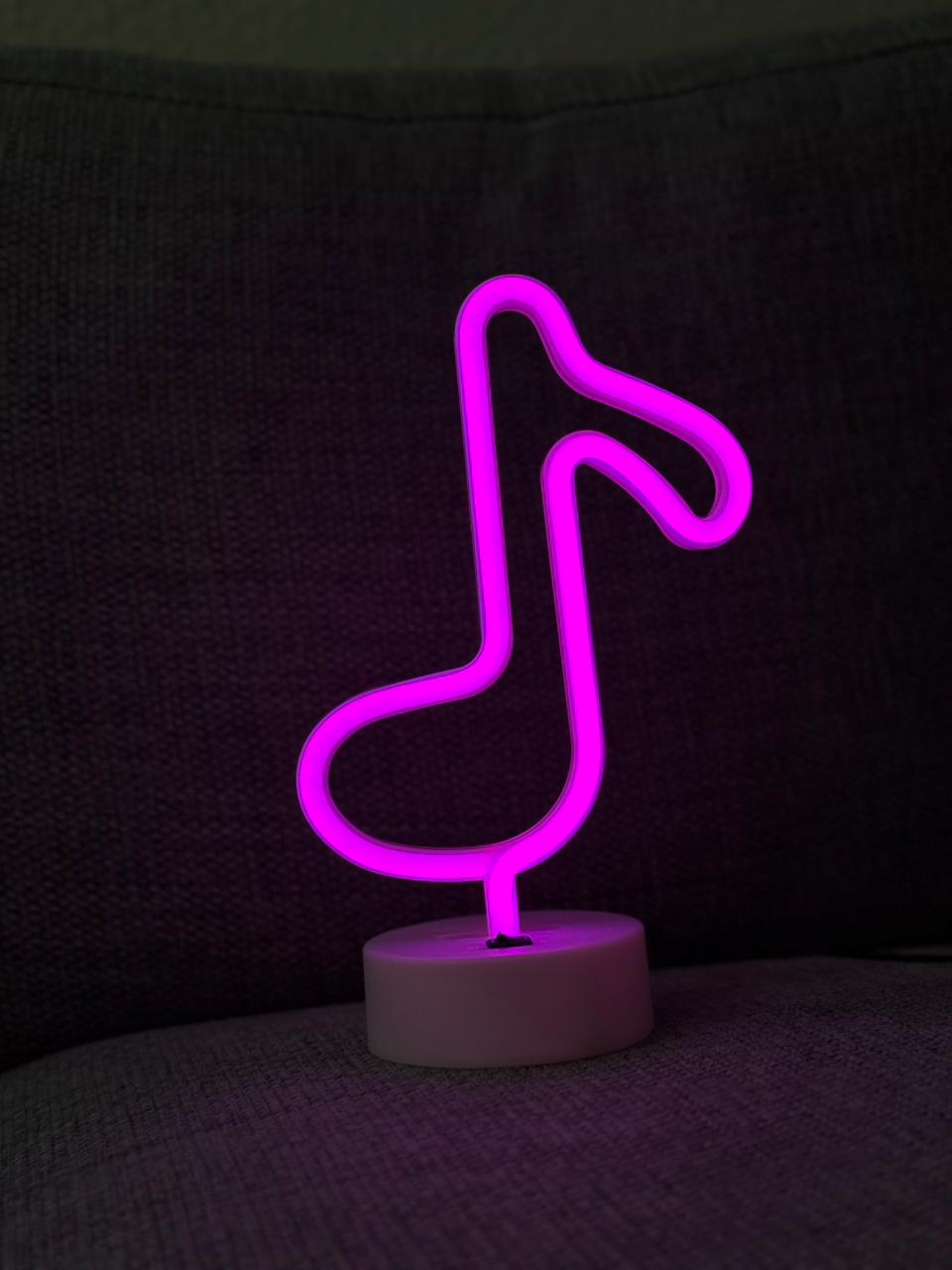 LED Neon Night Light Lamp Bedroom Decoration Home Decor USB Battery Powered