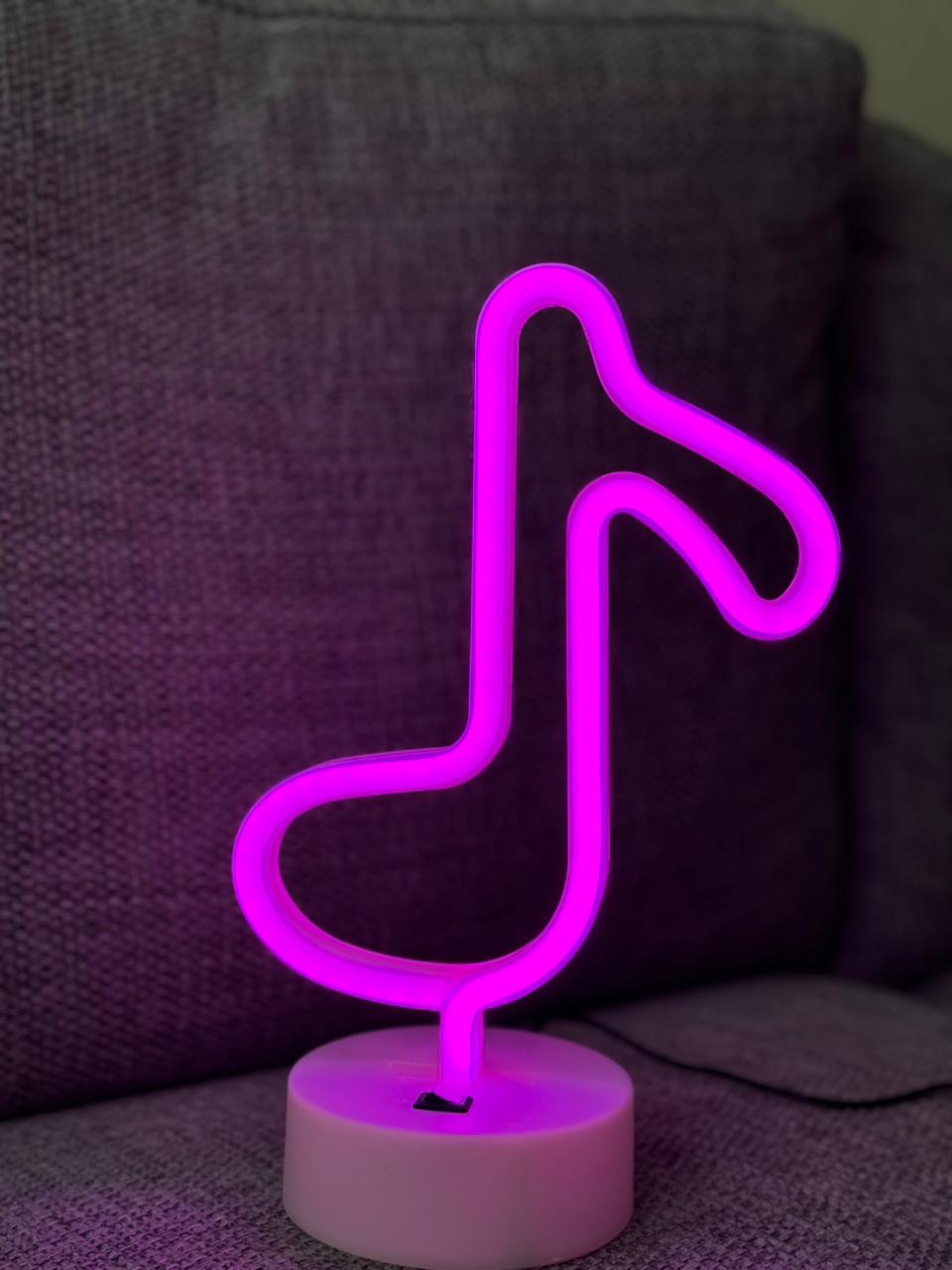 LED Neon Night Light Lamp Bedroom Decoration Home Decor USB Battery Powered
