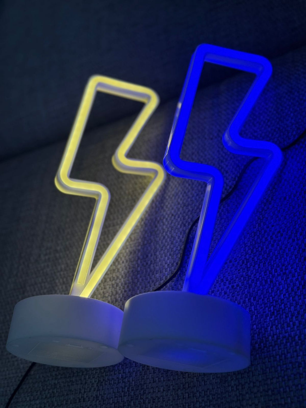 Lightning Bolt LED Neon Night Light Lamp Bedroom Decoration Home Decor USB Battery Powered