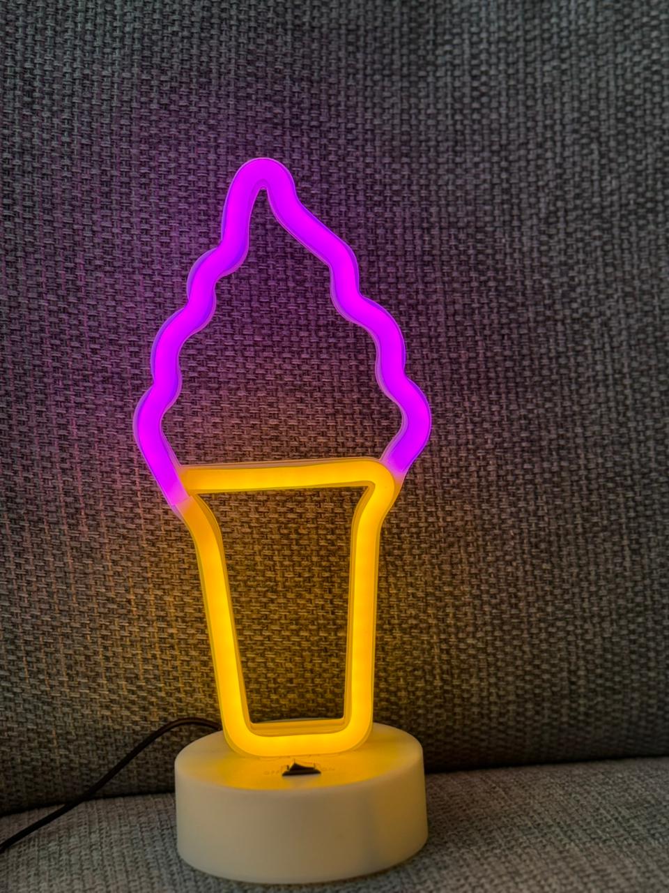 LED Neon Night Light Lamp Bedroom Decoration Home Decor USB Battery Powered