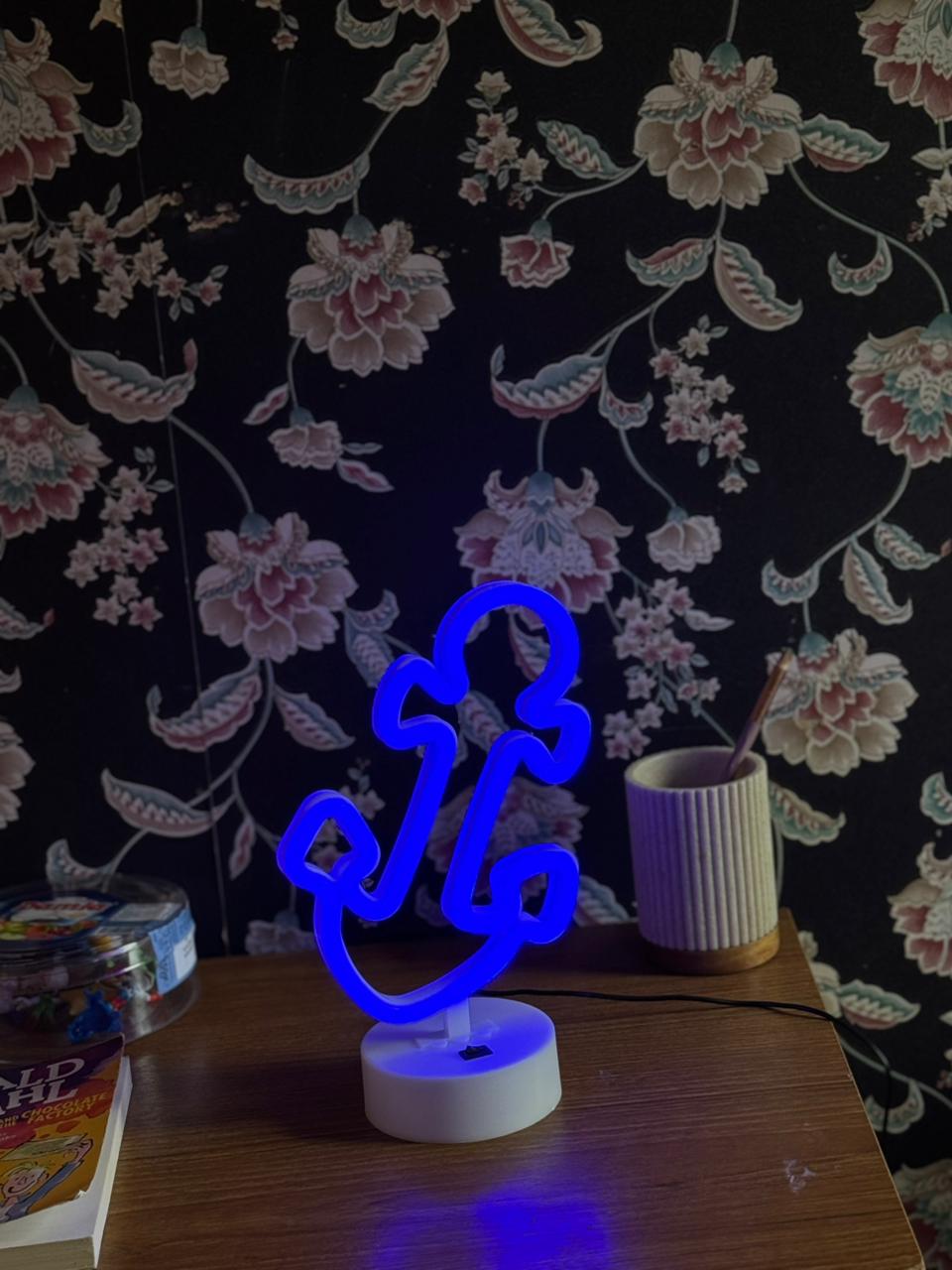 LED Neon Night Light Lamp Bedroom Decoration Home Decor USB Battery Powered