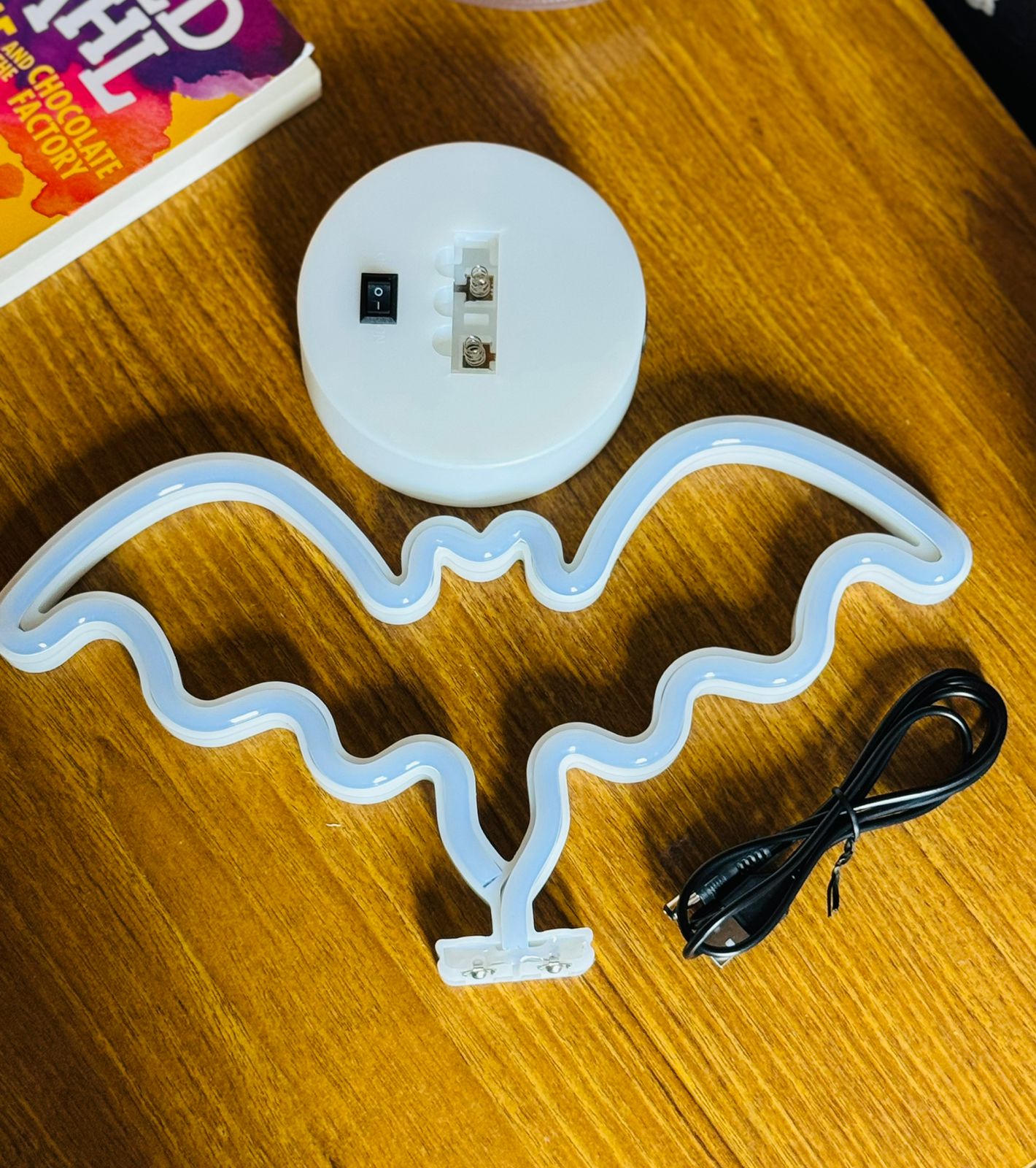 LED Neon Night Light Lamp Bedroom Decoration Home Decor USB Battery Powered