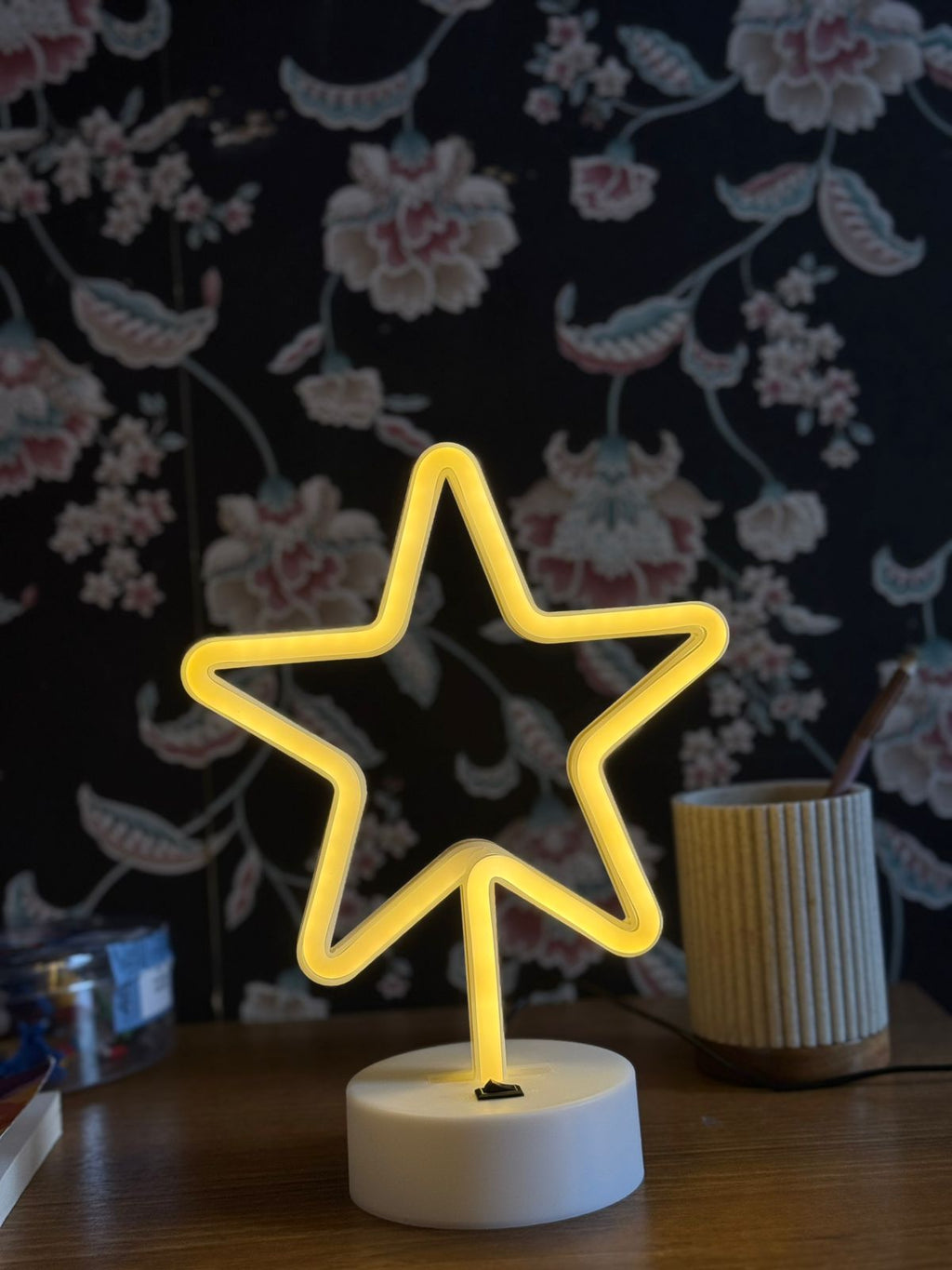 LED Neon Night Light Lamp Bedroom Decoration Home Decor USB Battery Powered