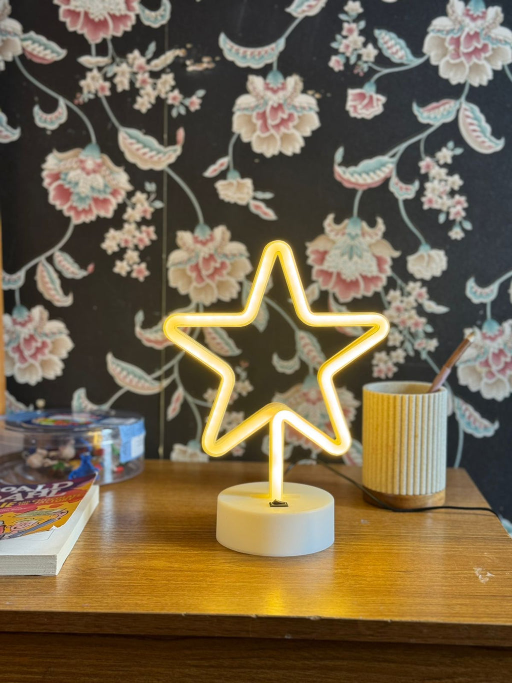 LED Neon Night Light Lamp Bedroom Decoration Home Decor USB Battery Powered