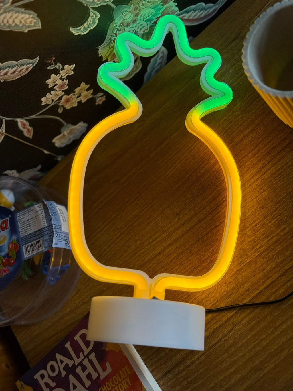 LED Neon Night Light Lamp Bedroom Decoration Home Decor USB Battery Powered