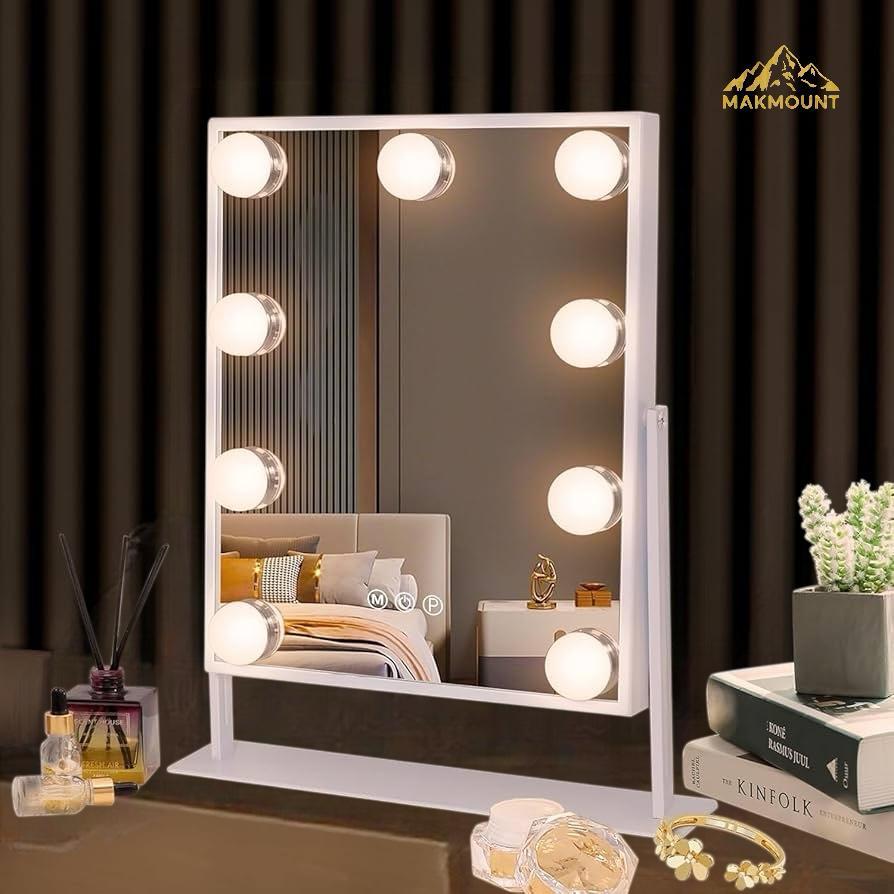 Hollywood Mirror Vanity Make Up Mirror with 9 Lights LED Dressing Table Mirror