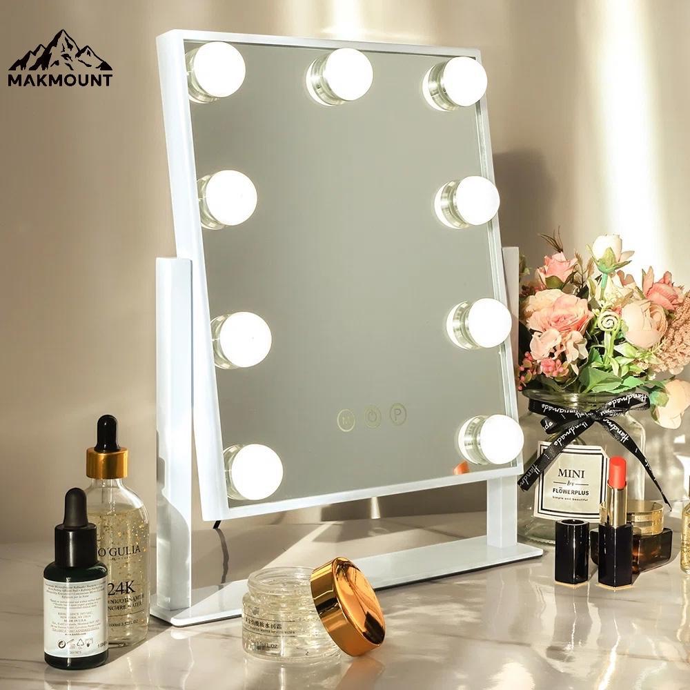 Hollywood Mirror Vanity Make Up Mirror with 9 Lights LED Dressing Table Mirror