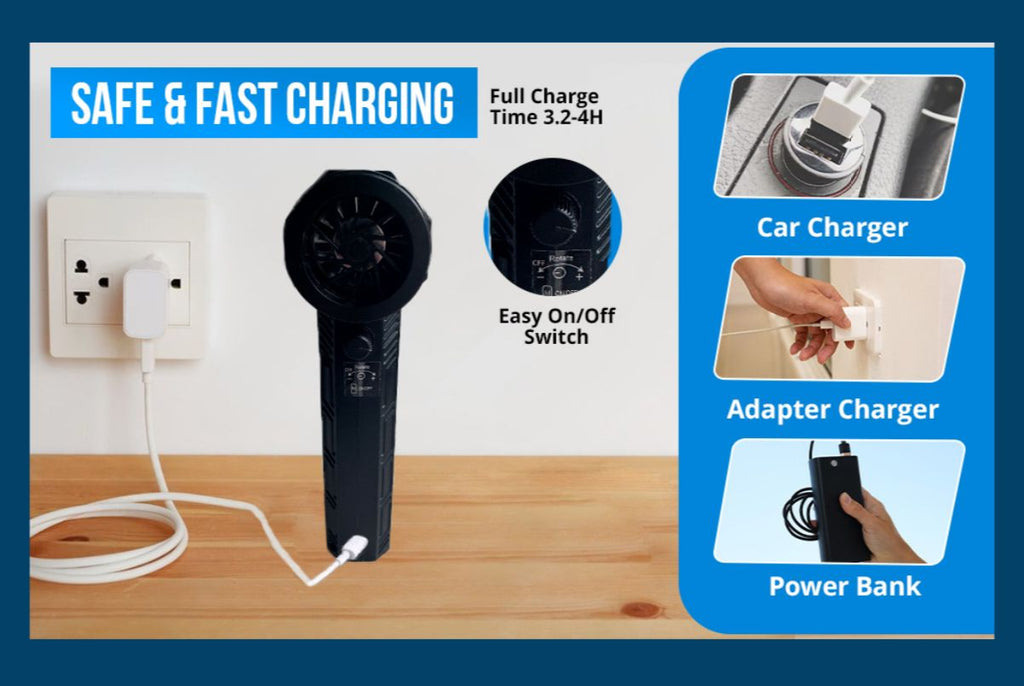 Heavy Duty Wireless Compressed Air Duster – Powerful Cordless Air Blower for Car, PC &amp; Garden Cleaning