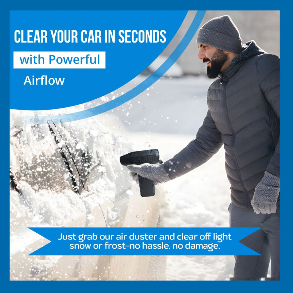 Heavy Duty Wireless Compressed Air Duster – Powerful Cordless Air Blower for Car, PC &amp; Garden Cleaning