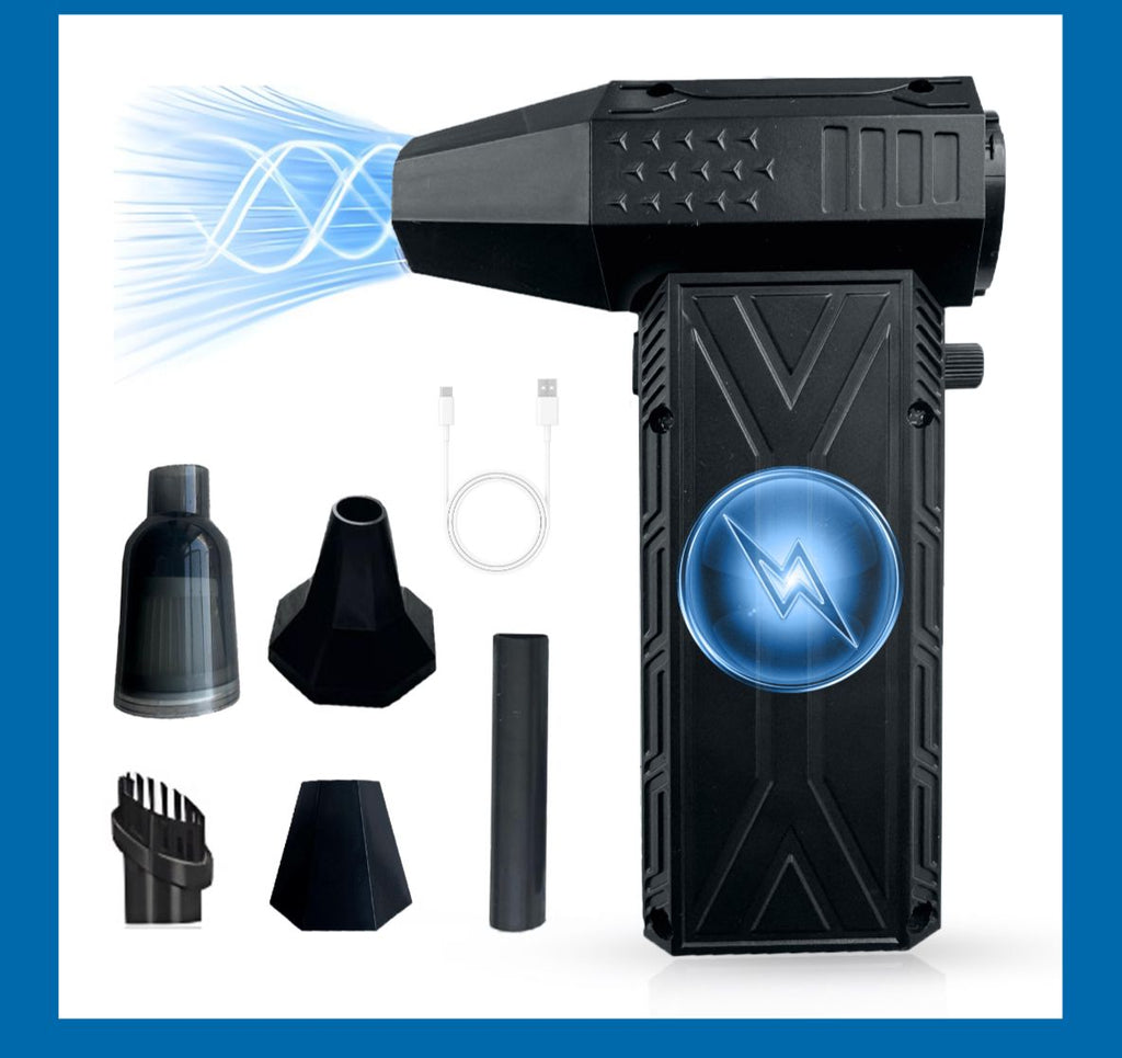 Heavy Duty Wireless Compressed Air Duster – Powerful Cordless Air Blower for Car, PC &amp; Garden Cleaning