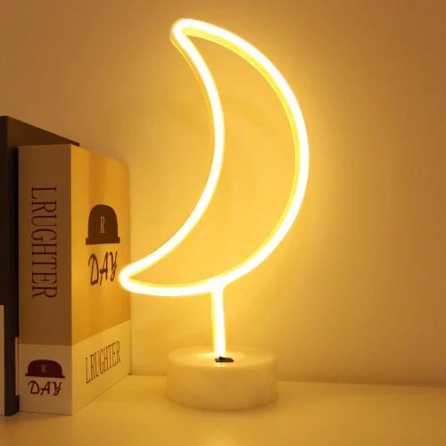 LED Neon Night Light Lamp Bedroom Decoration Home Decor USB Battery Powered