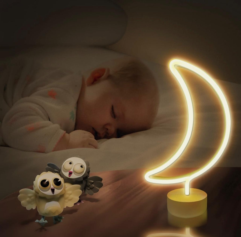 LED Neon Night Light Lamp Bedroom Decoration Home Decor USB Battery Powered